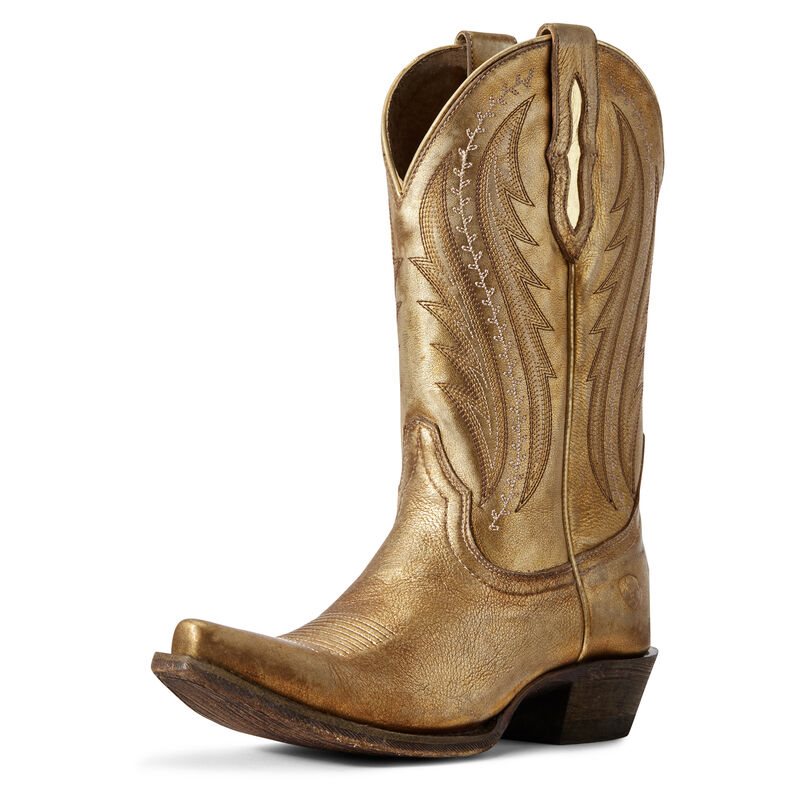 Ariat Western: Tailgate Botas Western Mujer - Doradas (KOMPG3069)